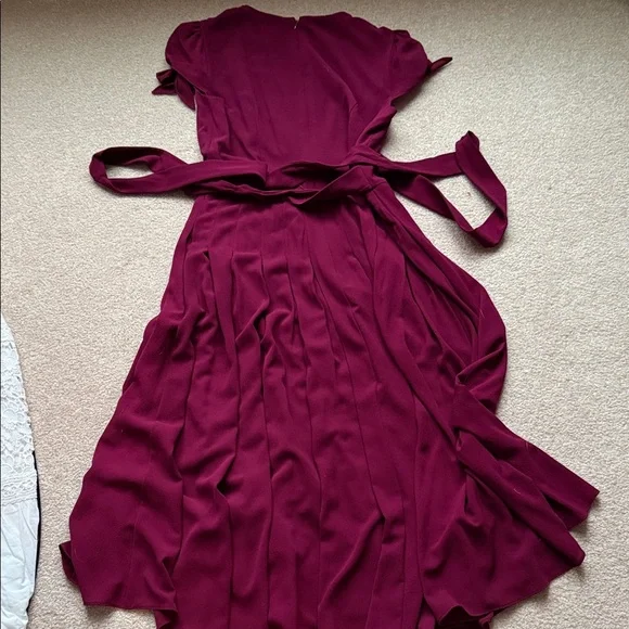 Gal Meets Glam Burgundy Midi Dress - Picture 10 of 10